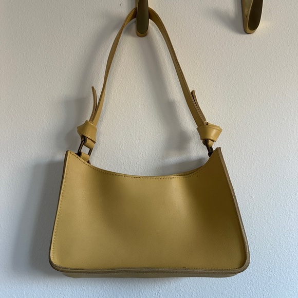 Madewell Handbags - Madewell Sydney Hobo Shoulder Bag - Light Yellow